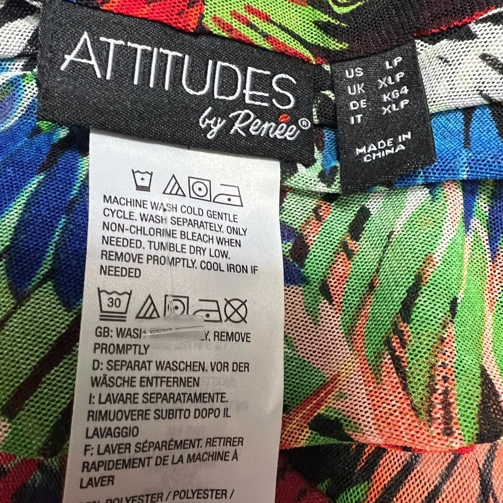 Attitudes by Renee‎ Global Illusions Cover Up Cameo tropical LG Petite